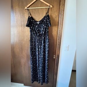 BB Dakota Black Floral Jumpsuit